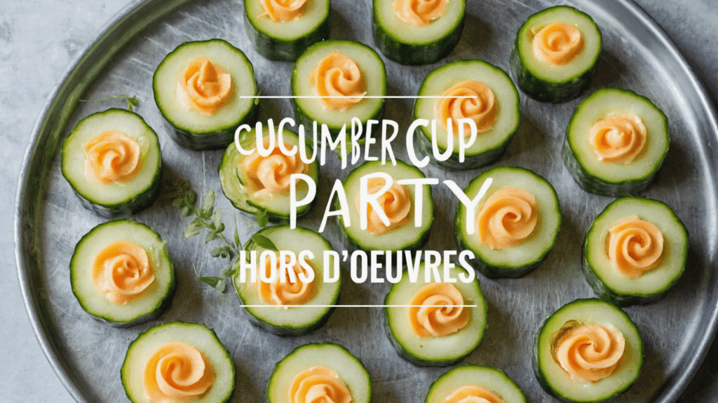 Cucumber Cup: Party Hors d'Oeuvres & Home Prep