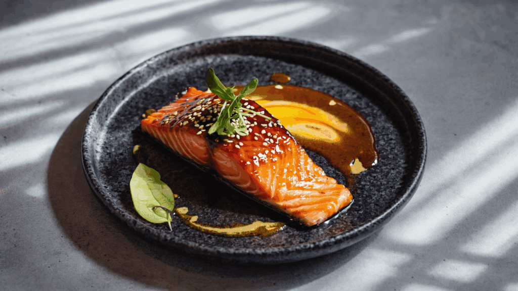 Teriyaki Salmon Maple Glaze Recipe