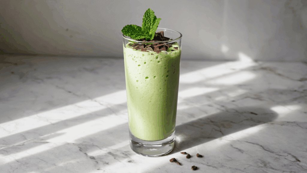 Mint Chocolate Chip Smoothie Recipe - Dairy & Sugar Free