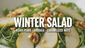 Winter Salad Recipe With Asian Pears and Arugula