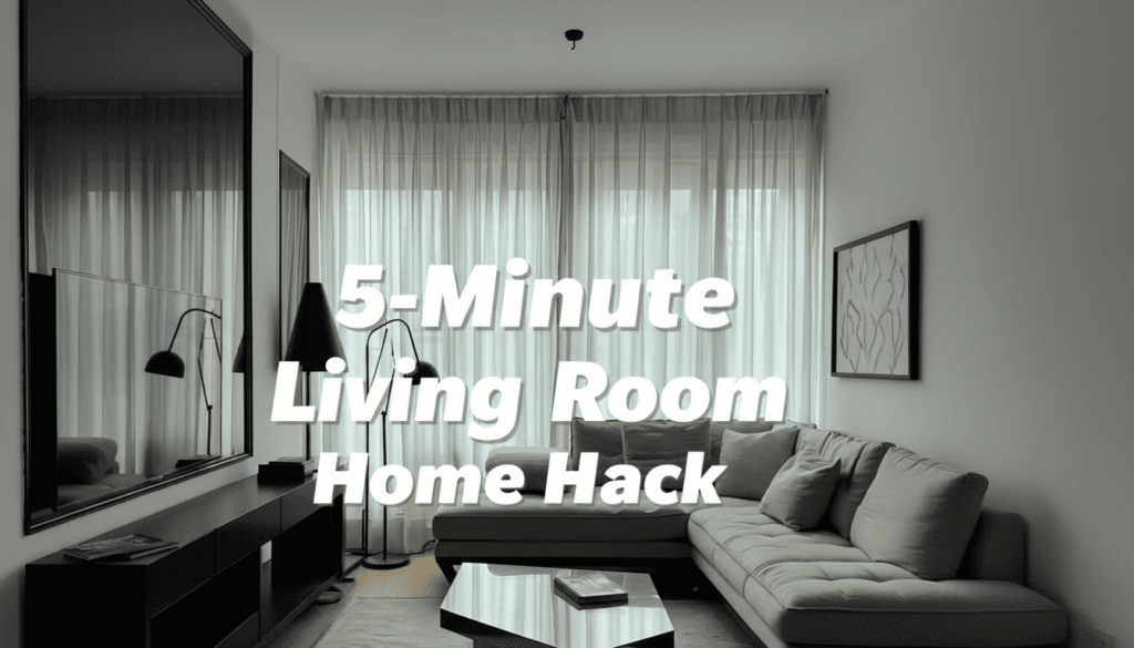 5-Minute Home Hack to Make Your Living Room Look Bigger