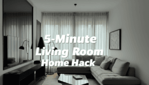 5-Minute Home Hack to Make Your Living Room Look Bigger