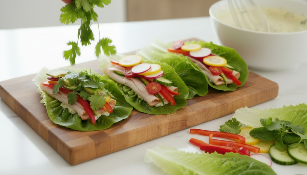 Lettuce Wraps Recipe With Turkey and Avocado