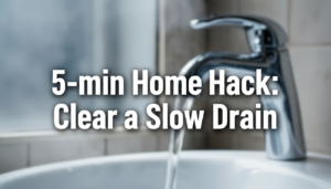 5-Minute Home Hack to Clear a Slow Drain