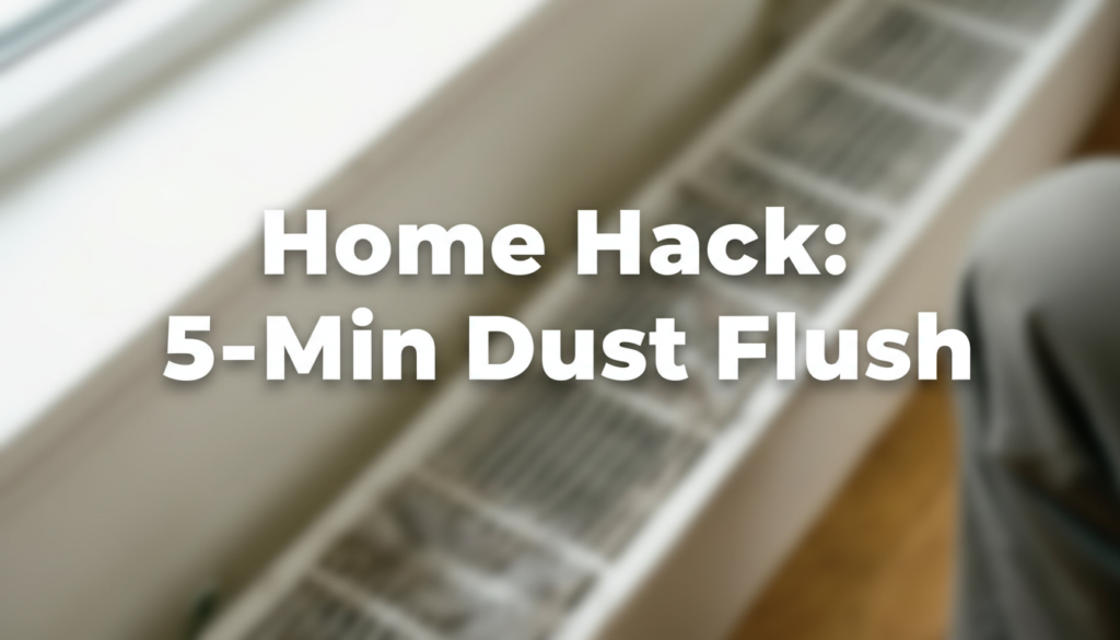 5-Minute Home Hack: Dust Flush Before Spring
