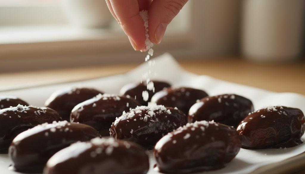 Dates with Dark Chocolate & Almond Butter