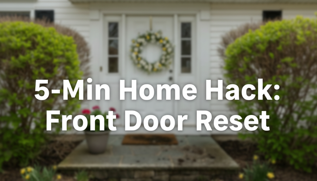 5-Minute Home Hack: Front Door Reset