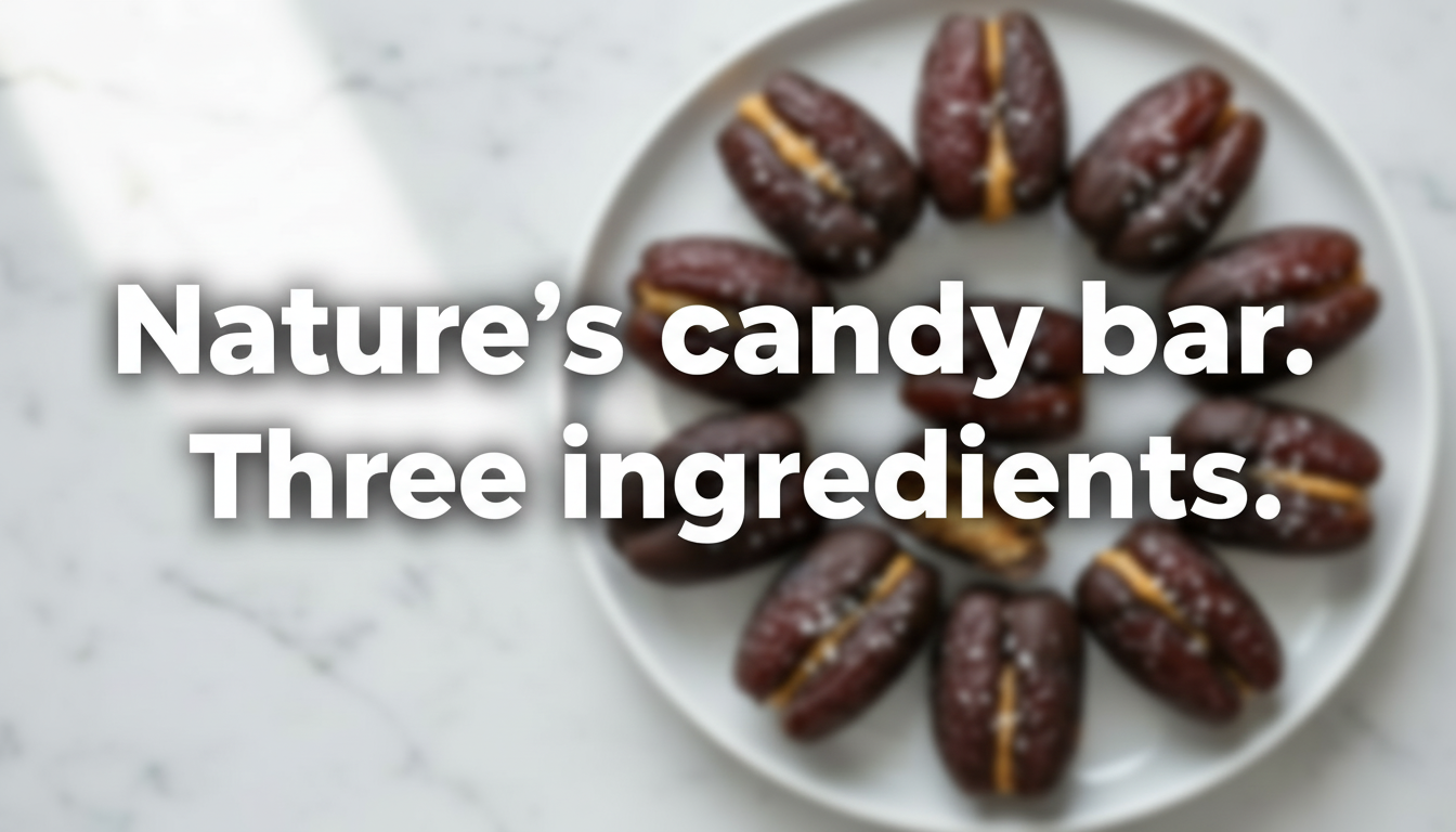 Dates with Dark Chocolate & Almond Butter