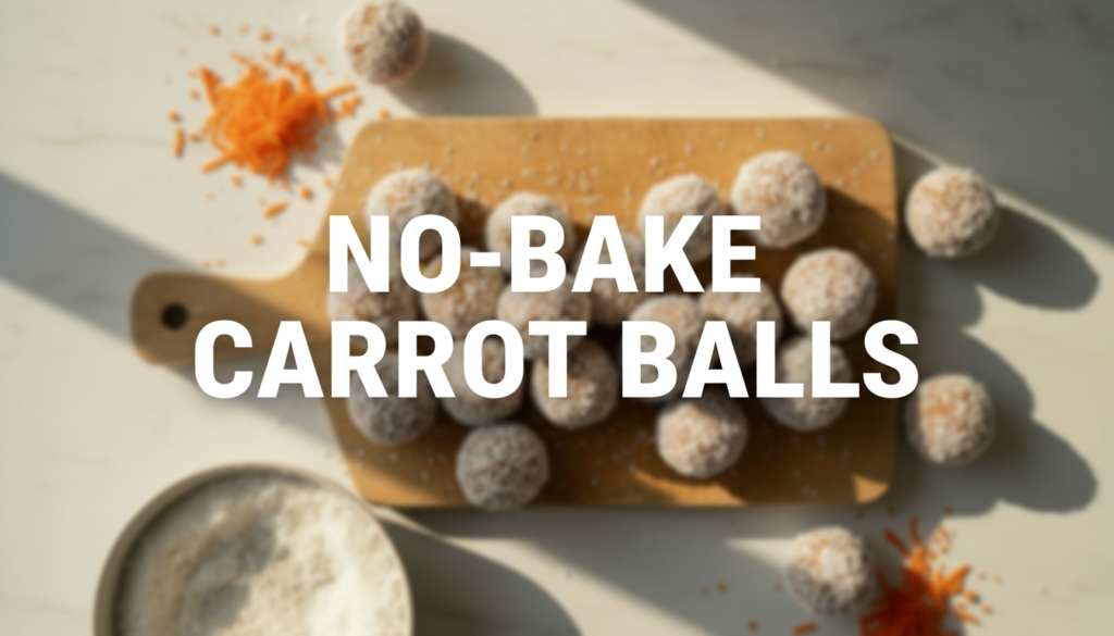No-Bake Carrot Balls That Taste Like Carrot Cake