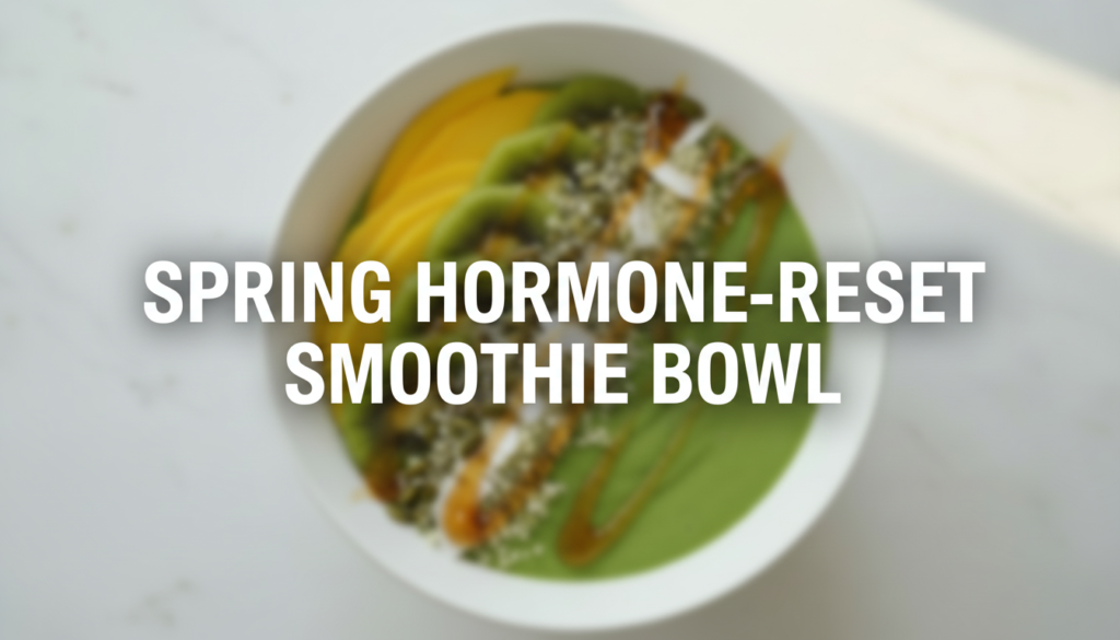 Spring Hormone-Reset Smoothie Bowl by Enzie Naturals