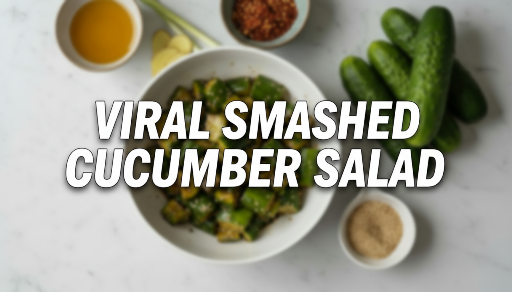 Viral Smashed Cucumber Salad — Hormone-Friendly
